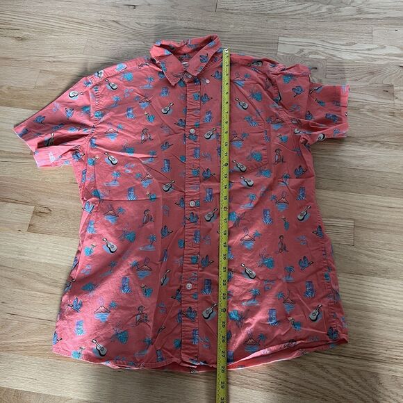 Lot Of 2 Mens Hawaiian Shirts Short Sleeve Floral Tropical Button Front Medium - Picture 8 of 9